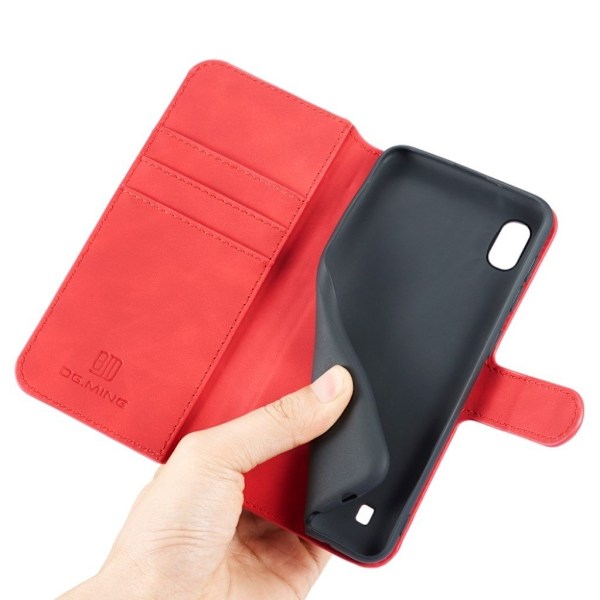 DG.MING Samsung Galaxy A10 Retro Etui - Rød Red