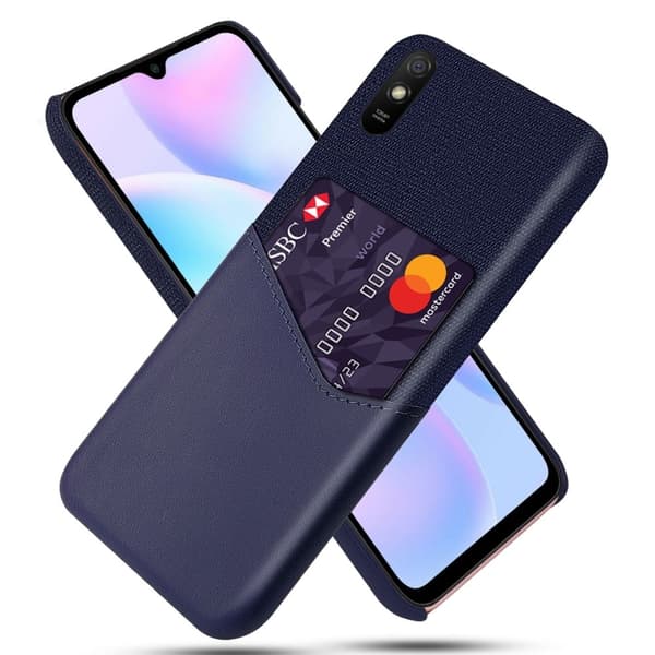 Bofink Xiaomi Redmi 9A skal med korthållare - Blå Blå