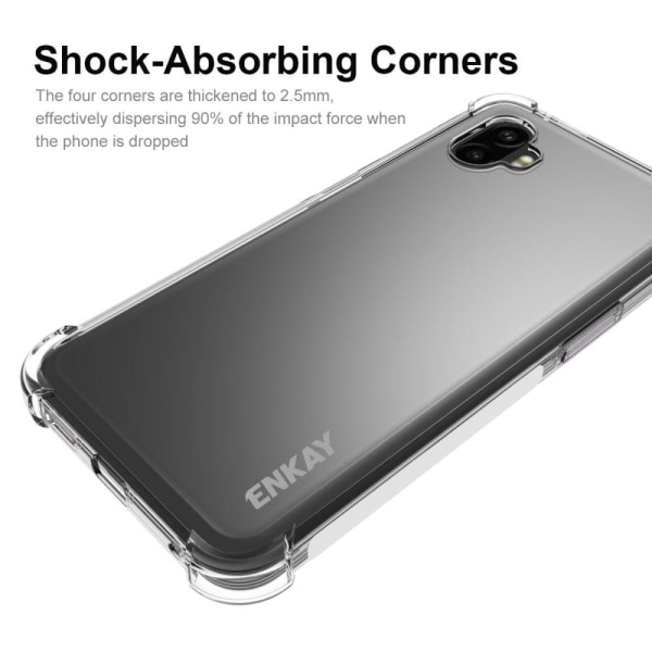 ENKAY clear drop-proof case for Samsung Galaxy Xcover 6 Pro Transparent