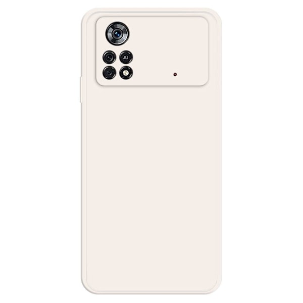 Viistetty pudotuksen estävä kumipäällysteinen kansi Xiaomi Poco X4 Pro 5G:lle - Beige Brown