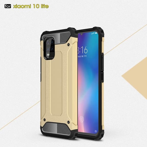 Armour Guard Xiaomi Mi 10 Lite 5G skal - Guld Guld