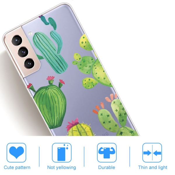 Deco Samsung Galaxy S22 Plus Suojakotelo - Cactus Multicolor