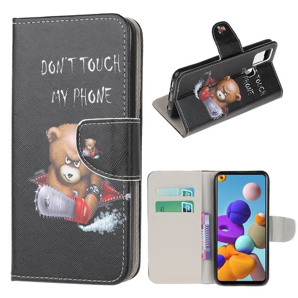 Wonderland Samsung Galaxy A21s kotelot - Valpas Karhu Multicolor