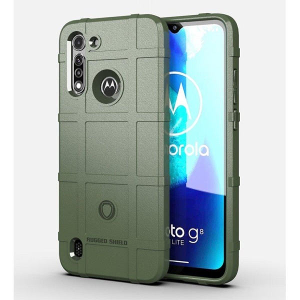 Rugged Shield Cover - Motorola Moto G8 Power Lite - Militærgrøn Green