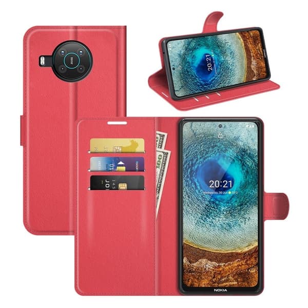 Classic Nokia X10 / X20 Flippetui - Rød Red