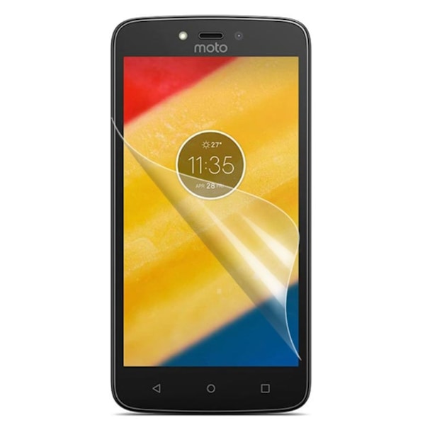 Motorola Moto C Plus mallille HD-tason suojaava kalvo näytölle - Kirkas Transparent