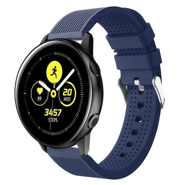 Samsung Galaxy Watch Active mjukplast armband - Mörkblå Blå