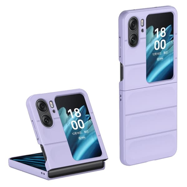 Blødt grebsformet cover til Oppo Find N2 Flip - Lilla Purple