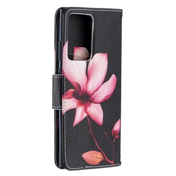 Wonderland Samsung Galaxy Note 20 Ultra Flip Etui - Lyserød Blomst Pink