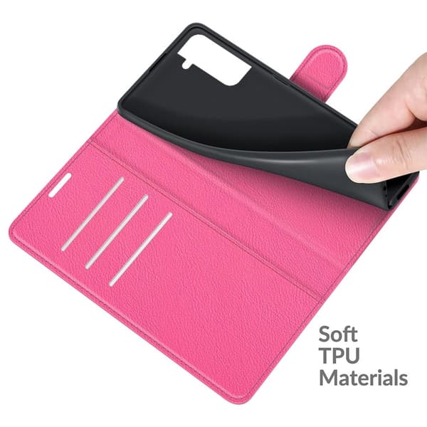 Klassisk Samsung Galaxy S22 flip etui - Rose Pink