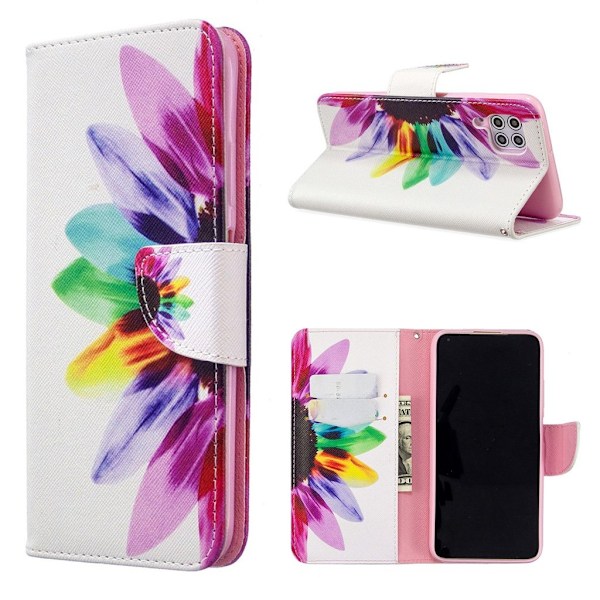 Wonderland Huawei P40 Lite / Nova 6 SE Etui - farvet blomst Multicolor