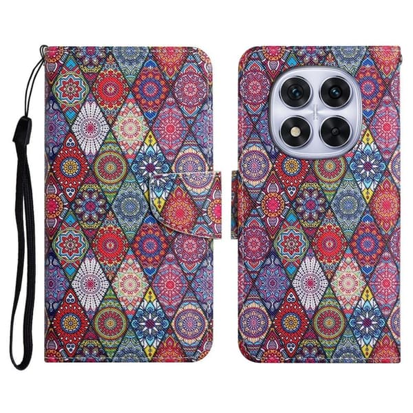 Wonderland Xiaomi Redmi Note 14 Pro 5G / Xiaomi Redmi Note 14 Pro Plus 5G fodral -Romb Kalejdoskop multifärg
