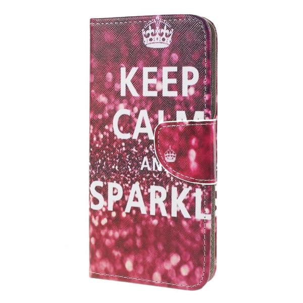 Wonderland Samsung Galaxy M20 Veske - Keep Calm and Sparkle Multicolor