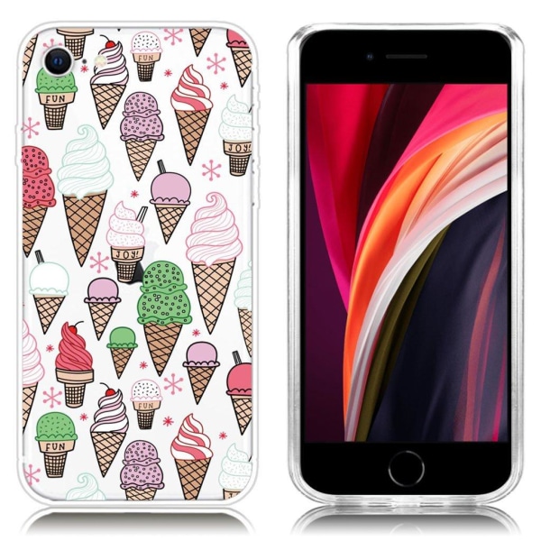 Deco iPhone SE 2020 skal - Färgglad Glass multifärg