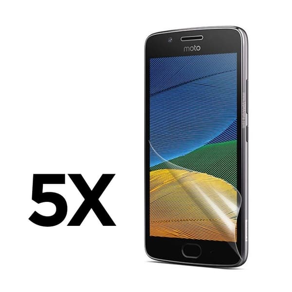 5-Pack Motorola Moto G5 Klar Lcd Skjermbeskytter Transparent