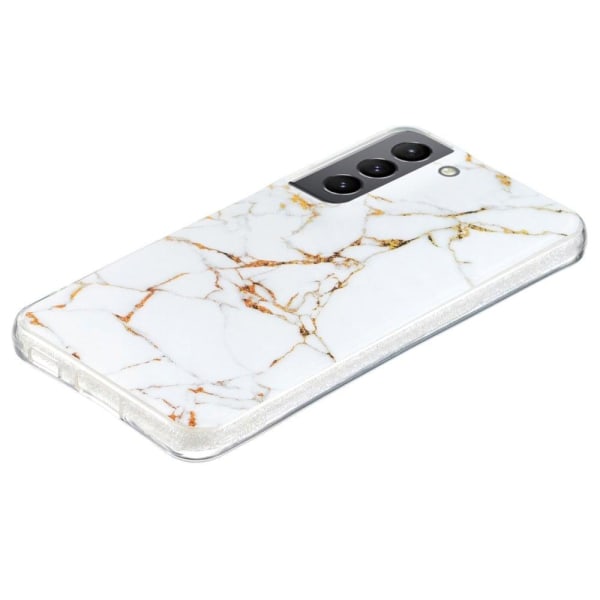 Marble Samsung Galaxy S22 Etui - Hvid White