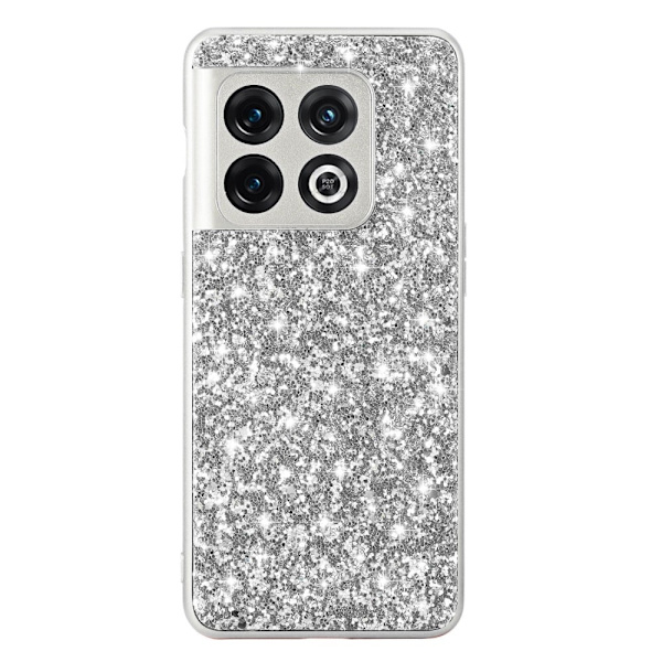 Glitter OnePlus 10T / Ace Pro Etui - Sølv Silver grey