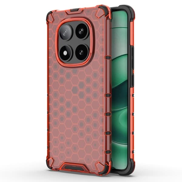 Bofink Honeycomb Xiaomi Redmi Note 14 Pro 5G deksel - Rød Red