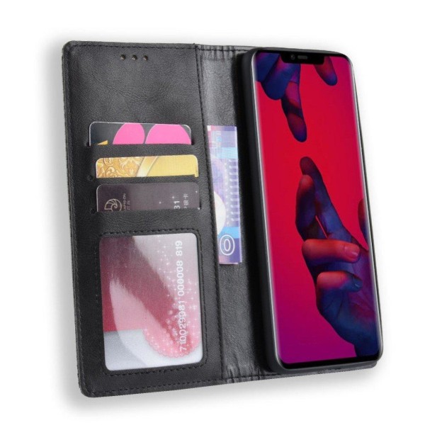 Bofink Vintage läder Huawei Mate 20 Pro fodral - Svart Svart