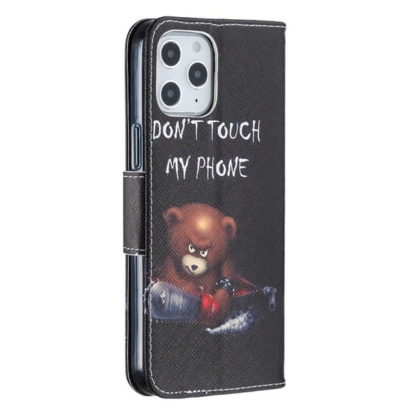 Wonderland iPhone 12 Pro Max flip kuoret - Varoitussanat Red