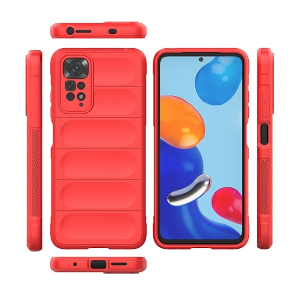 Blødt grebsformet cover til Xiaomi Redmi Note 11S / Xiaomi Redmi Note 11 - Rød Red