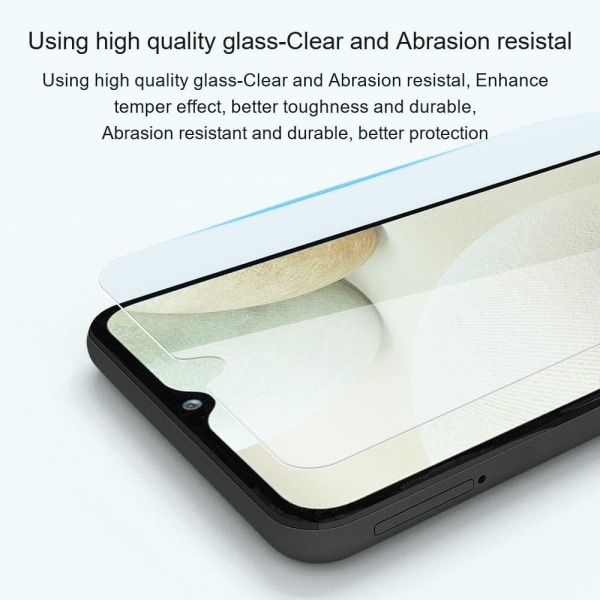 AMORUS arch edge tempered glass screen protector for Samsung Galaxy S23 Plus Transparent