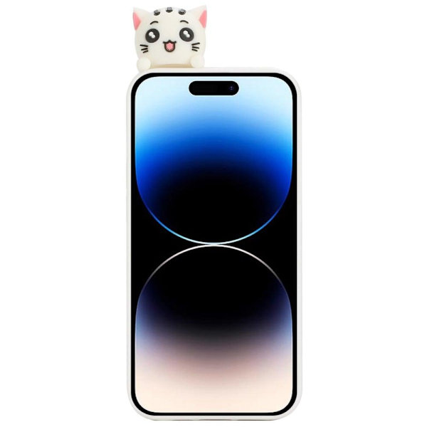 Stødsikkert beskyttelses iPhone 14 Pro cover - Kat White