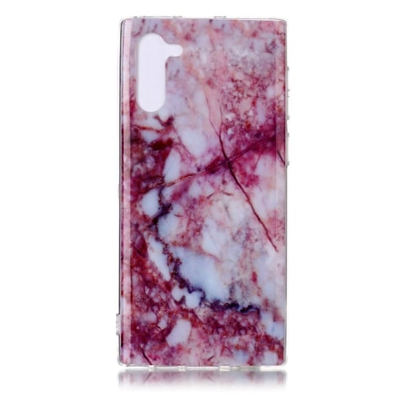 Marmormotiv Samsung Galaxy Note 10 skal - Fuchsia Rose Marmor Rosa