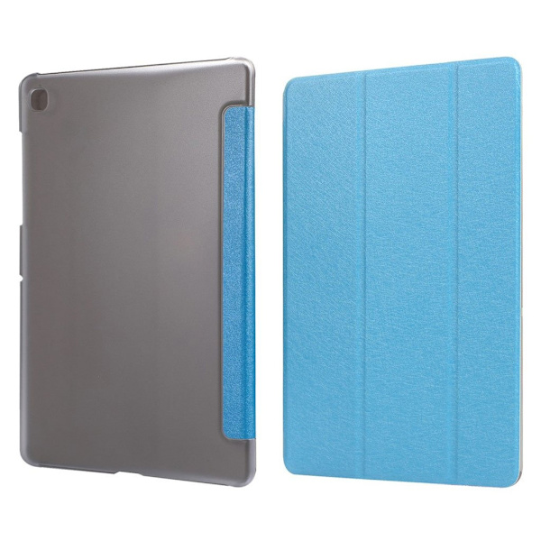 Samsung Galaxy Tab A7 10.4 (2020) silk tri-fold læder flip etui - Sky blå Blue