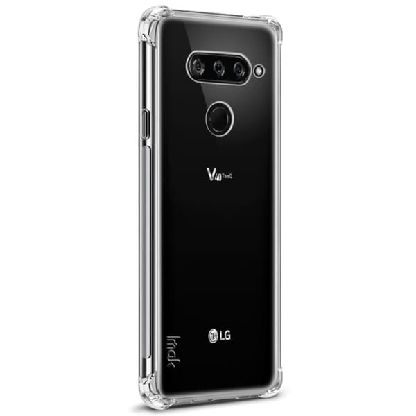 Imak LG V40 Thinq Anti-Drop Glatt Overflate Etui - Transparent Transparent