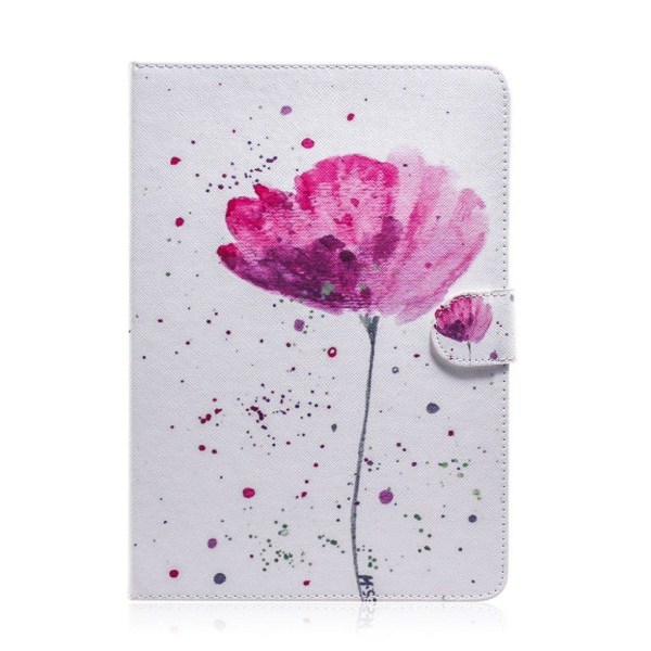 Cool mönster läder flip fodral för Samsung Galaxy Tab A7 10.4 (2020) - Beautiful blomma Rosa