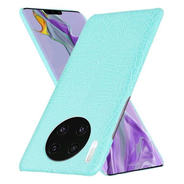 Croco Huawei Mate 30 cover - Cyan Green
