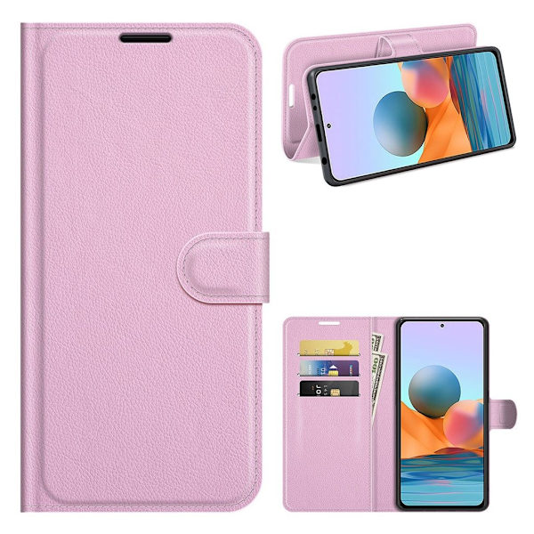 Classic Xiaomi Redmi Note 10 Pro Flippetui - Rosa Pink
