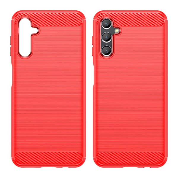 Carbon Flex Etui Samsung Galaxy A14 - Rød Red