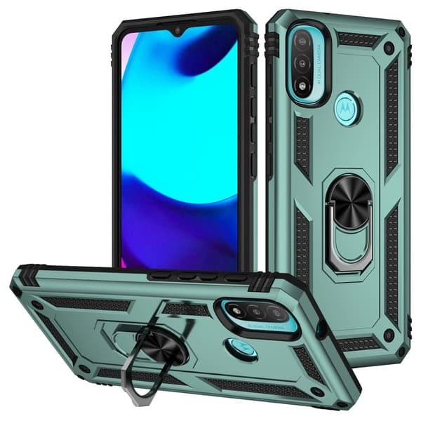 Ring Guard - Motorola Moto E20 - Mustanvihreä Green