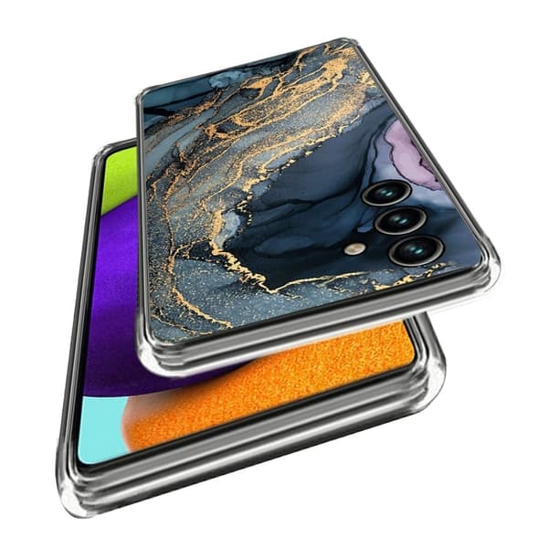 Marble design Samsung Galaxy S23 FE cover - Style L Purple