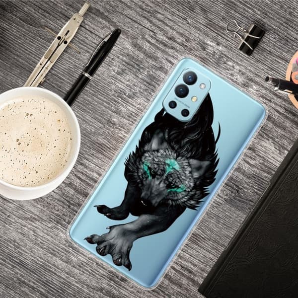 Deco OnePlus 9R Suojakotelo - Scary Wolf Transparent