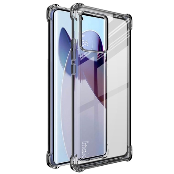 IMAK Turvatyynyn suojus Motorola Edge 30 Ultra / X30 Pro - Läpinäkyvä Musta Transparent