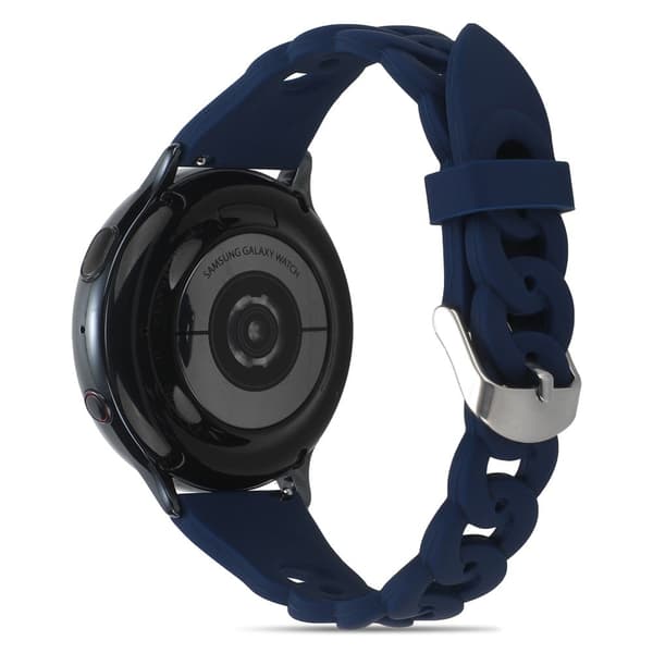 Cirkelformet silikoneurrem Samsung Galaxy Watch 5 / 5 Pro / 4 - Midnatsblå Blue