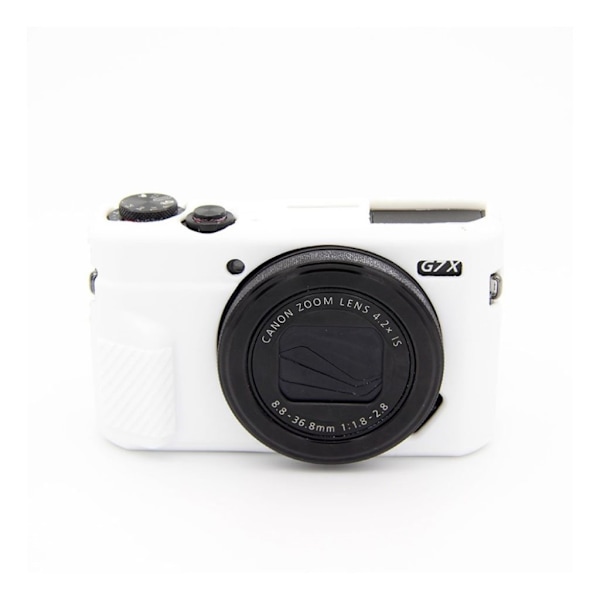 Canon G7X Mark II kameraskal silikon material mjuk flexibel skyddande - Vit Vit