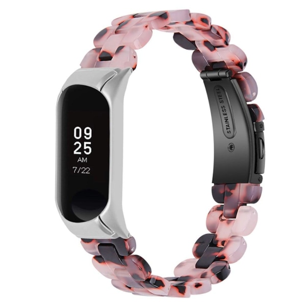 Xiaomi Mi Smart Band 6 / Band 5 viileä hartsikellon hihna - Ruskea / Vaalea Pinkki Multicolor