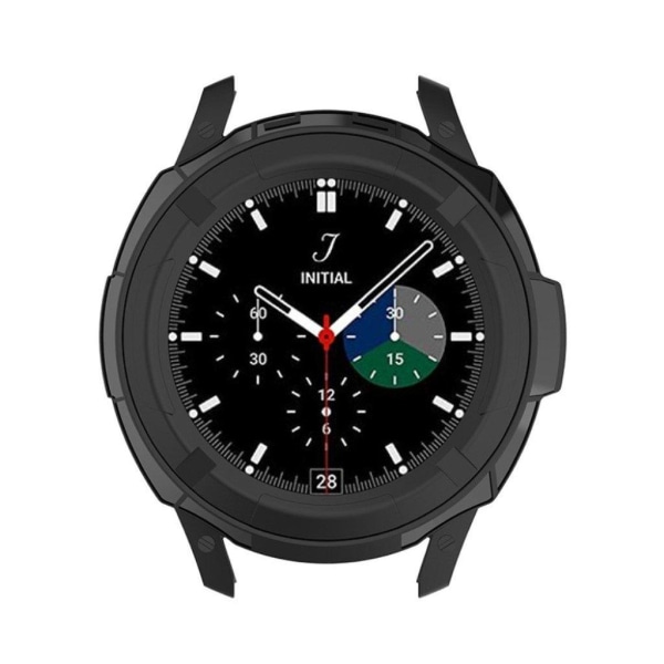 Samsung Galaxy Watch 4 Classic (46 mm) ram + roterbar ring - Svart Svart