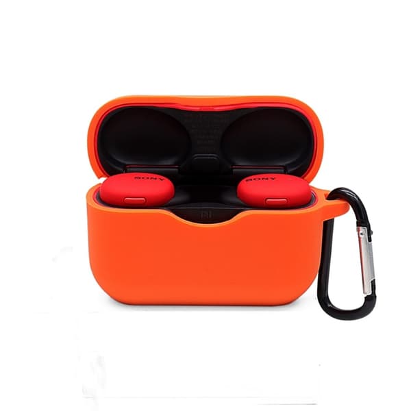 Sony WF-H800 silikonfodral med spänne - Orange Orange