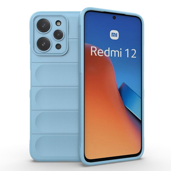 Mjukt greppformat Xiaomi Redmi 12 skal - Blå Blå