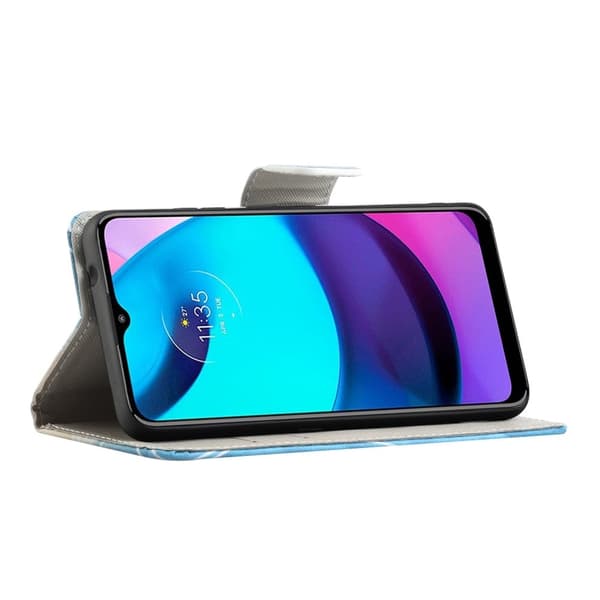 Wonderland Motorola Moto E30 / E20 / E40 Läppäkotelo - Vihreä Puu Green
