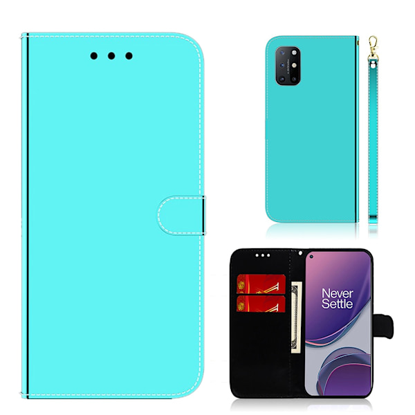 Mirror OnePlus 8T Flippetui - Cyan Green