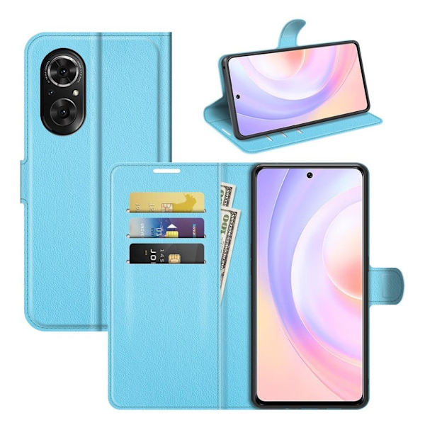 Klassisk Honor 50 SE flip etui - Blå Blue