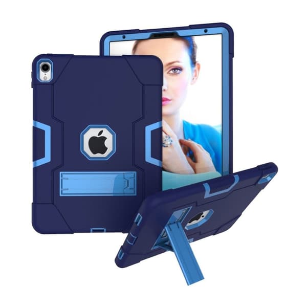 iPad Pro 11" (2018) stødsikkert hybrid etui - Mørkeblå / Babyblå Blue