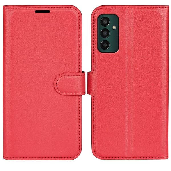 Classic Samsung Galaxy M13 4g Läppäkotelo - Punainen Red