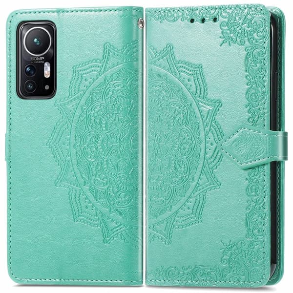 Mandala Xiaomi 12 / 12x Flippetui - Grønn Green